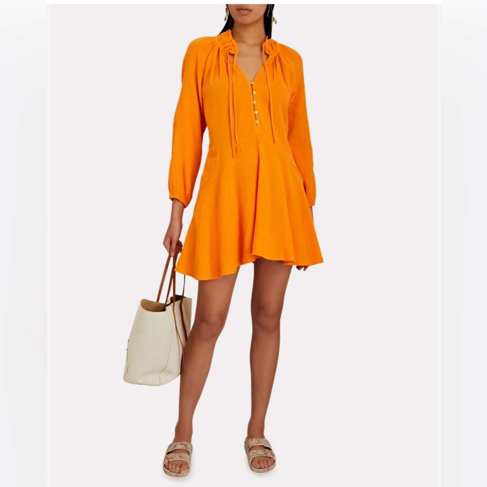 Magaschoni orange dress
